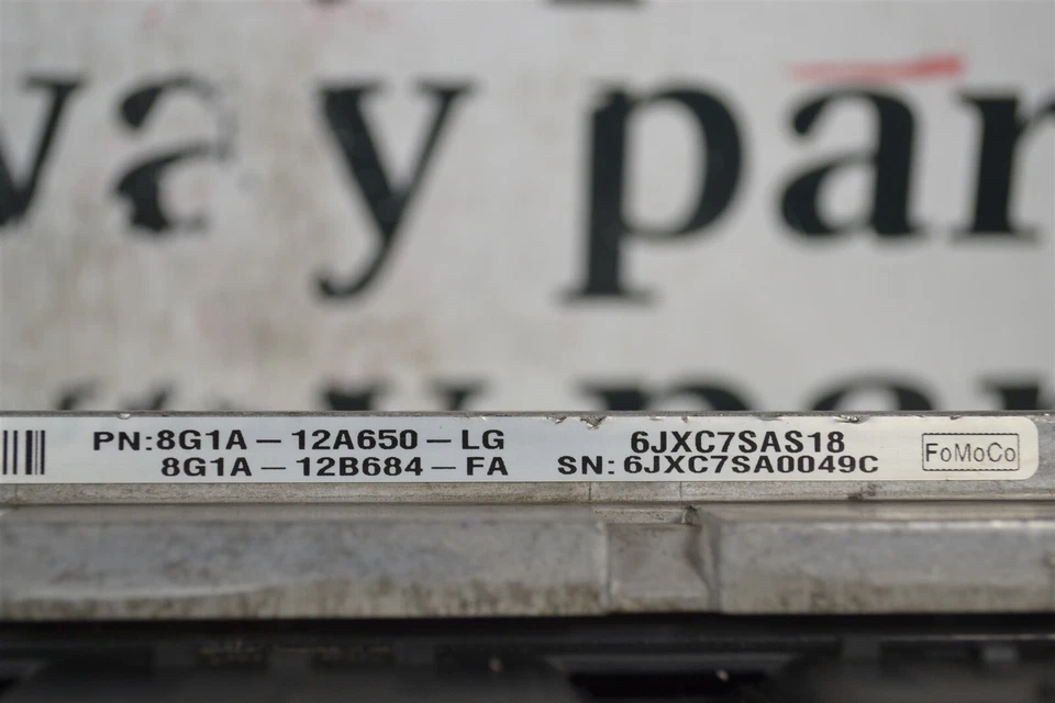 8G1A12A650LG 福特 TAURUS 2008 - 2009 发动机 ECM 控制模块 原始设备制造商 1B2 713 B12 — 第 3/4 张图片