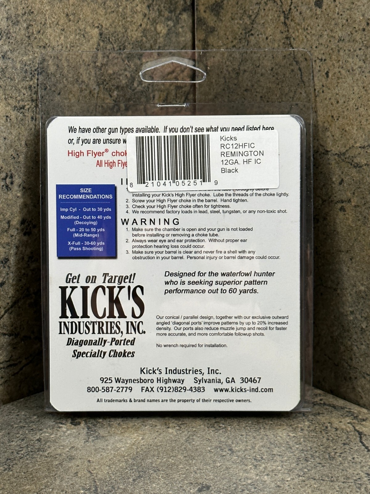 Kicks+High+Flyer+Ported+Choke+Tube+Improved+Cylinder+12ga+Remington+