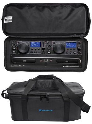 Gemini DJ CDX-2250i Dual Two Deck CD/MP3/USB Media Player+Rack Bag Carry Case