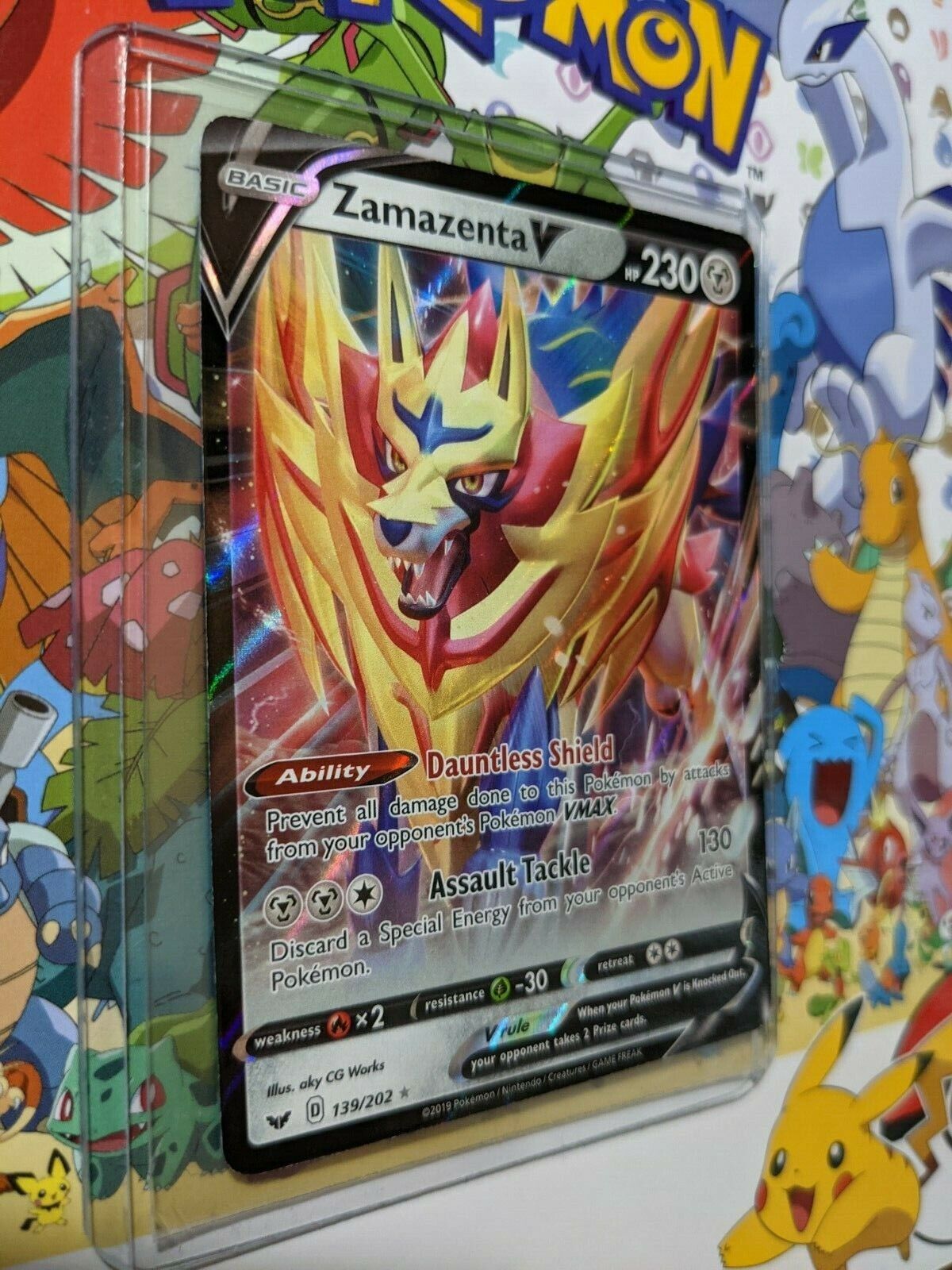 Zamazenta V 139/202 JUMBO OVERSIZED Promo Holo Mint Pokemon Card:: Unicorn  Cards - YuGiOh!, Pokemon, Digimon and MTG TCG Cards for Players and  Collectors.