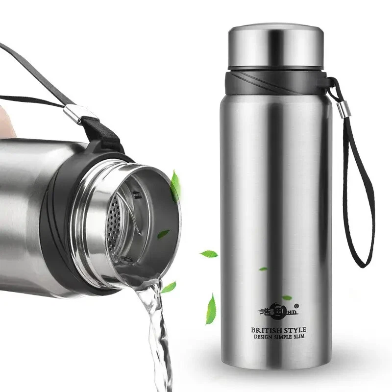 750ml Double Wall Stainles Steel Water Bottle Thermos Bottle Keep Hot and  Cold