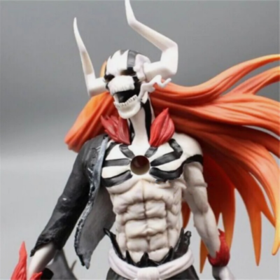 REOZIGN Kurosaki figuur, Kurosaki Ichigo figuur met stierkop, wit, 31 cm, van pvc, handgemaakt model, voor anime-fans
