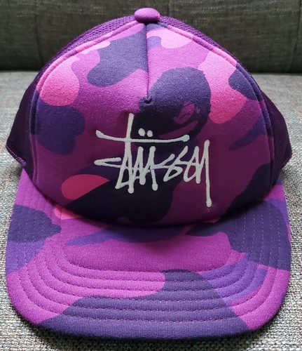 Bape Trucker Cap Purple Camo 2022 