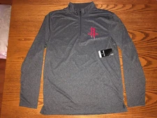 HOUSTON ROCKETS NBA ULTRA GAME MENS 1/4 ZIP PULLOVER ACTIVE SHIRT XL