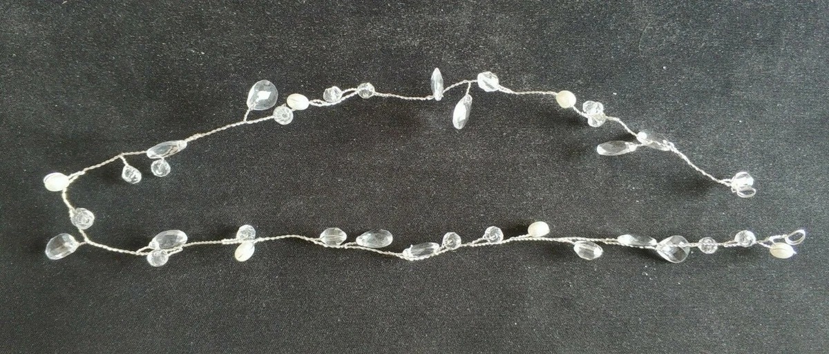 Runmi Catena per la testa stile bohémien, da sposa, per festival, accessori per capelli per donne e ragazze (argento
