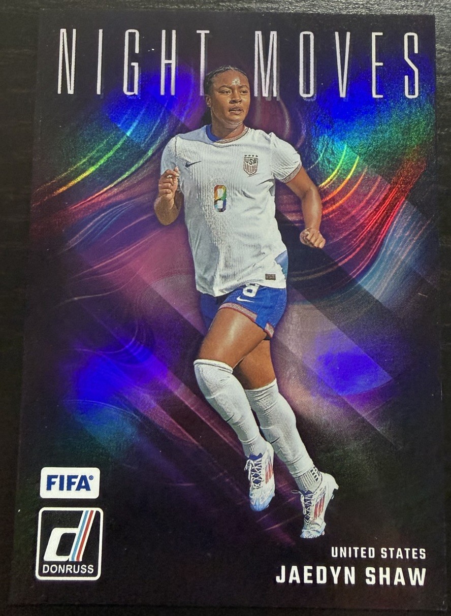 2024 -25 Panini Donruss Jaedyn Shaw Night Moves SSP #11 USWNT (Case Hit)