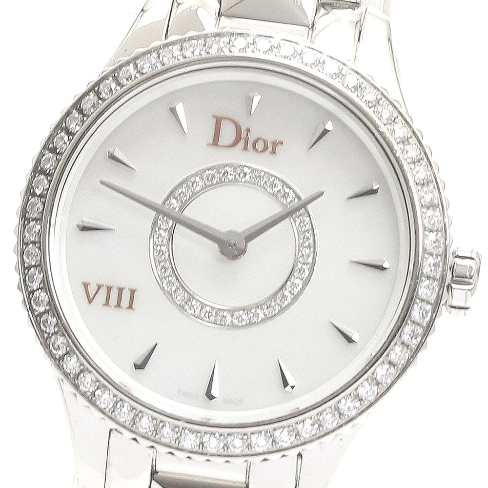 Montre femme Christian Dior CD15I11 lunette diamant quartz AB occasion