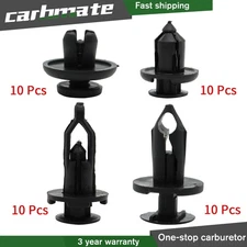 40X Car Body Rivet Push Pin Plastic Fastener Retainer Bumper Fender Trim Clips