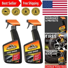 Intense Gloss Tire Shine Spray - 2-Pack, Quick Application & Durable Protection