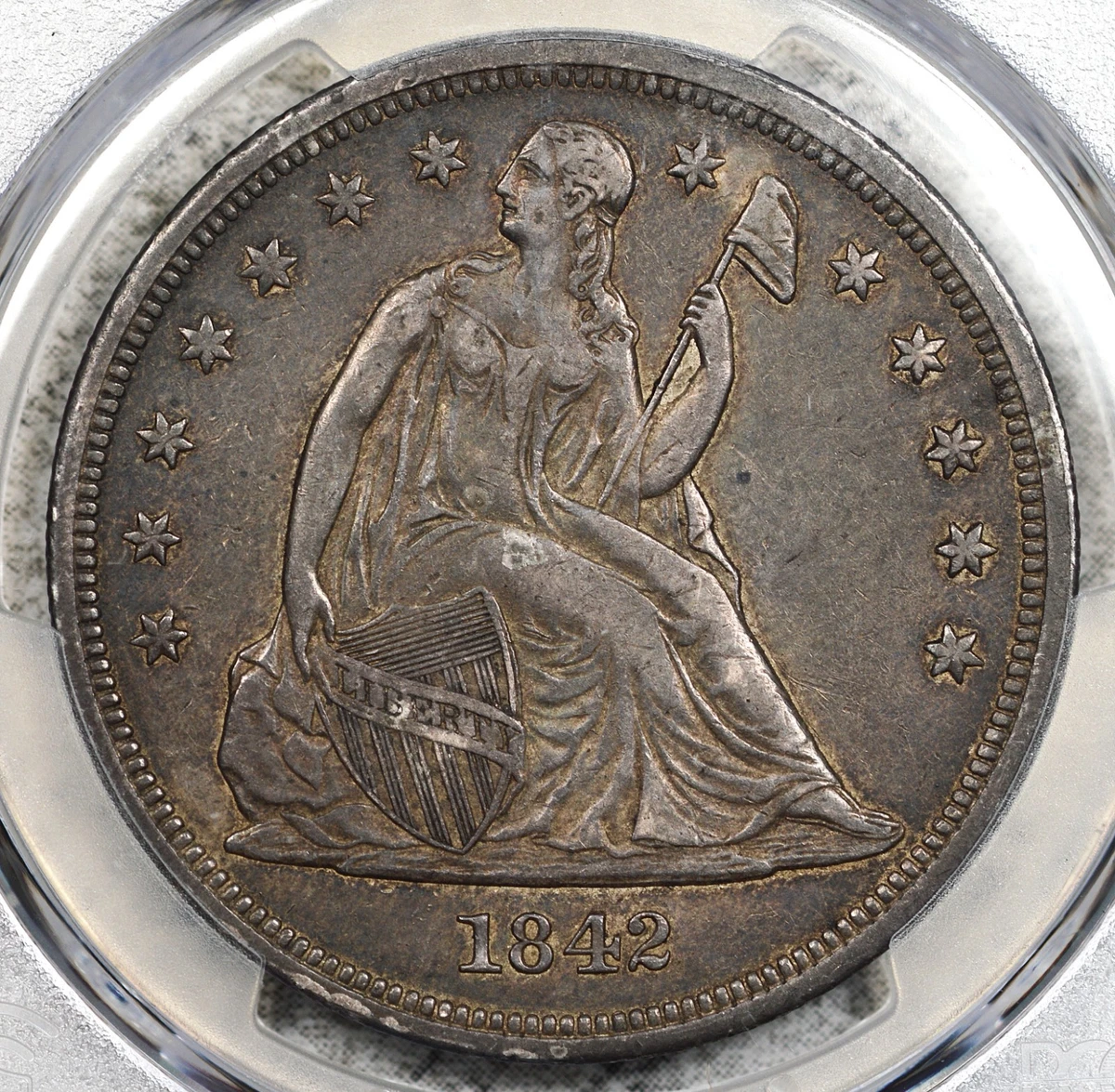 25+ 1842 Year Seated Liberty US Dollars (1840-1873) for sale