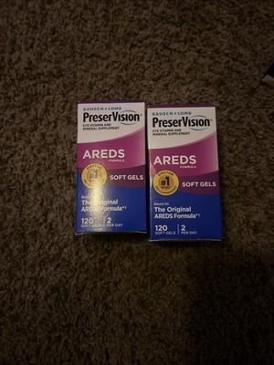 Bausch + Lomb Vitamin and Mineral Supplement - 120 Softgels Lot Of 2