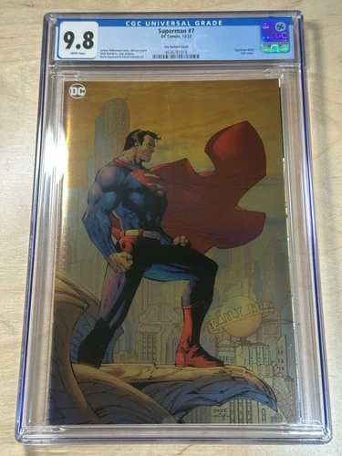 SUPERMAN #7 CGC 9.8 JIM LEE FOIL 204 HOMAGE VARIANT - NEWLY GRADED, 12/23 DC 🔥