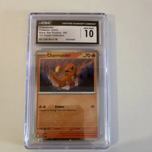Pokémon TCG Charmander 047 SVP Scarlet & Violet Promo Cosmos Holo CGC 10