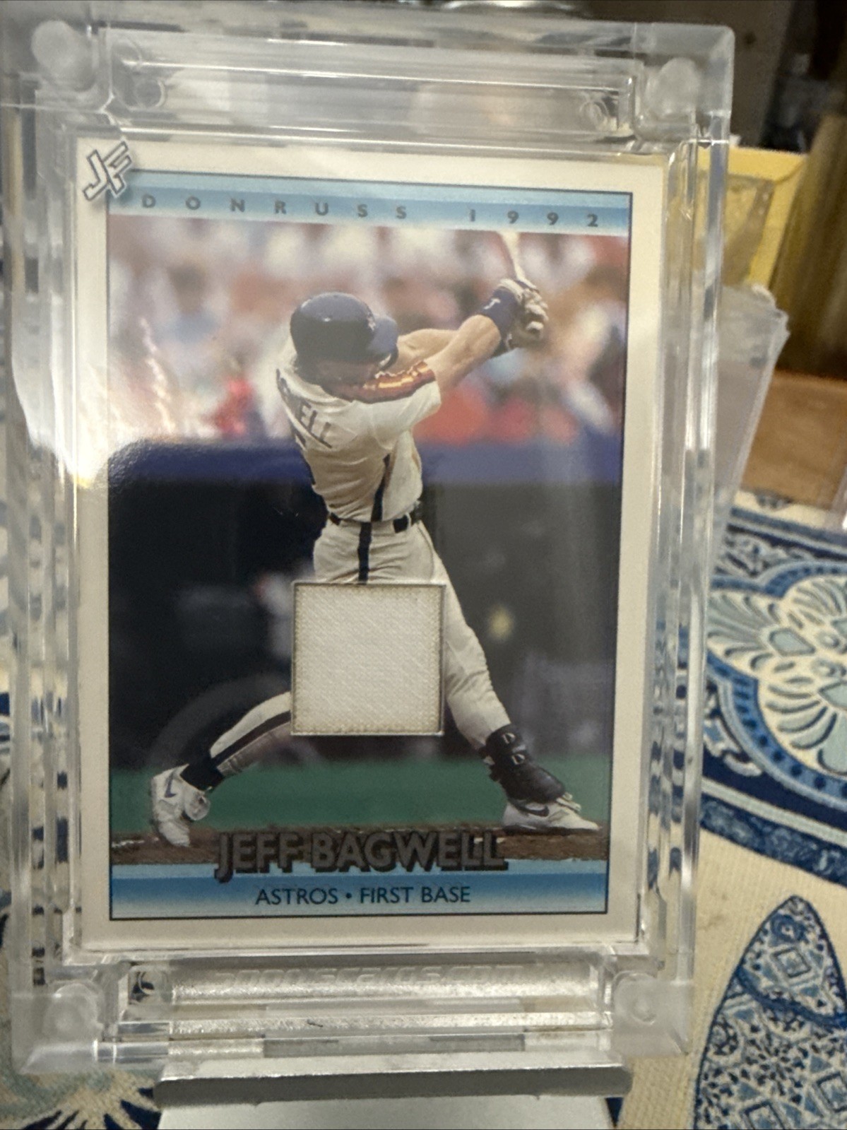 2026 Jersey Fusion JEFF BAGWELL GU Game Used Jersey Swatch HOF