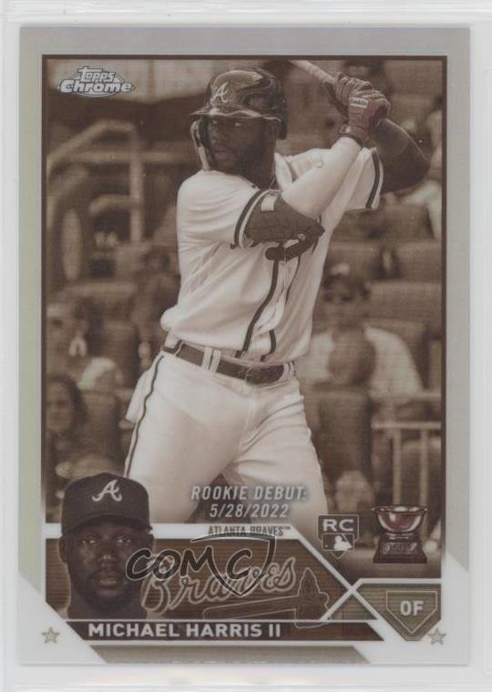 2023 Topps Chrome Update Rookie Debut Sepia Refractor Michael Harris II 16kt