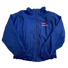 Red Kap Jacket Mens Size M Blue USA Made Mechanic Work Quilted Lined Iron City