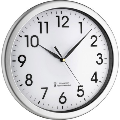 TFA Dostmann 60.3519.02 Funk Wanduhr 30.8 cm x 4.3 cm Silber