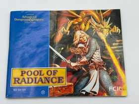 Pool of Radiance NES Nintendo Entertainment System CIB Box Manual AD&D