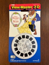 Disney's Beauty and the Beast 3d View-Master 3 Reel Packet Brand New