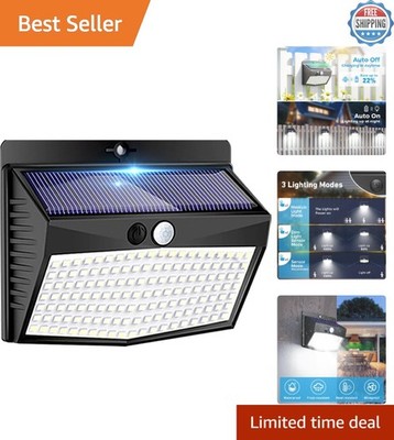 3-Mode Solar Powered Motion Light - Versatile Waterproof Outdoor Illumination