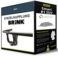 Starre Anhängerkupplung für SMART #1 SUV 06.2022-jetzt Brink NEU