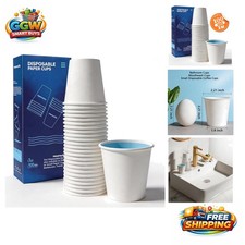 Versatile 3 Oz Bath  Travel Paper Cups - 100 Count Leak-Proof Convenience