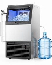 120 V Mojgar Commercial Ice Maker Machine 150lbs/24H with 50lbs Ice Storage