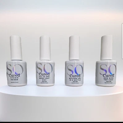 Builder gel in bottle, biab 4 step nail system 15ml brand new by socured