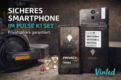 IMPULSE K1 CryptoDATA  maximale Privatsphäre  Krypto NEU  OVP| Black