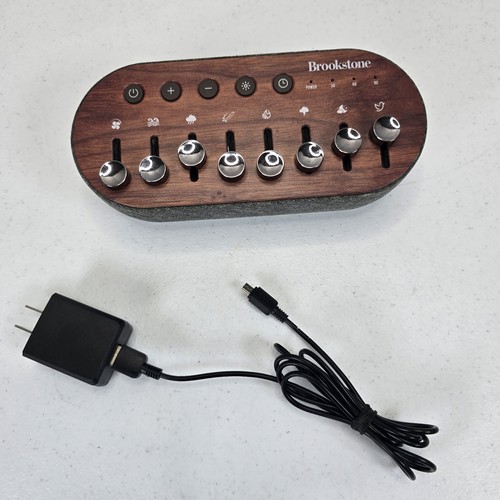Rare Brookstone B-SS-MX800 White Noise Sound Machine Mixer with Ambient Lighting