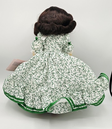 VINTAGE 1987 Madame Alexander 14" Scarlett GWTW Floral Green & White Dress #1591 - Picture 2 of 8