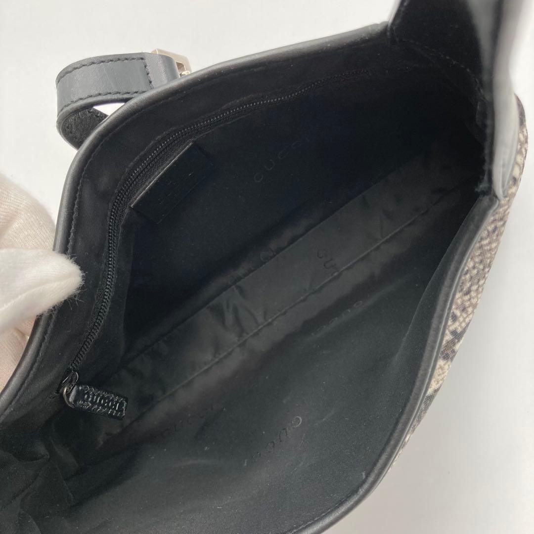 GUCCI One Shoulder Bag Jackie Python Leather Blac… - image 16