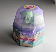 Mashems Wear'ems Series 1 Squishy Fun Jewel Box Green Cat Ring NEW Sealed