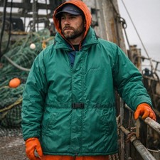 Stearns Men  s XL Flotation Jacket Type III PFD USCG Green Blue