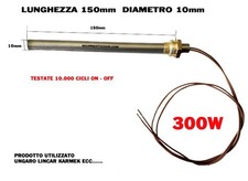 CANDELETTA RESISTENZA  STUFA PELLET L 150 Racc 3/8 UNGARO KARMEK LINCAR PUROS MC