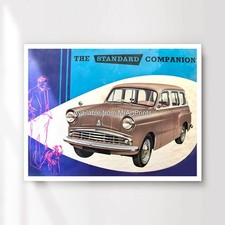 STANDARD COMPANION Car Advertising Art Poster Classic Advert Print Picture A4 A1