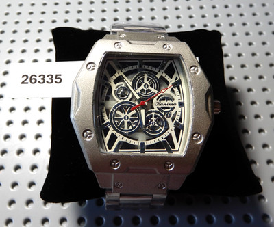 New! Kanima Quartz Watch-46mm-Stainless Band- Grey Face