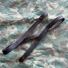 Original Yugo Yugoslavian Mauser M24/47 Leather Sling W/ Buttons Used #9