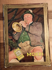 Alte Reklame "Mokri" Zigaretten, Pappe