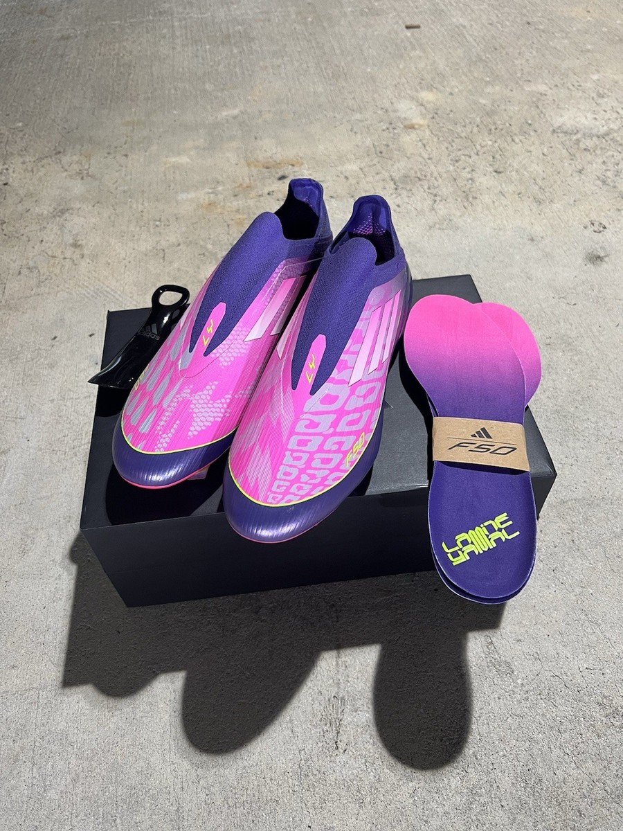Lamine Yamal Adidas F50 Elite FG Laceless Cleats NEW 100