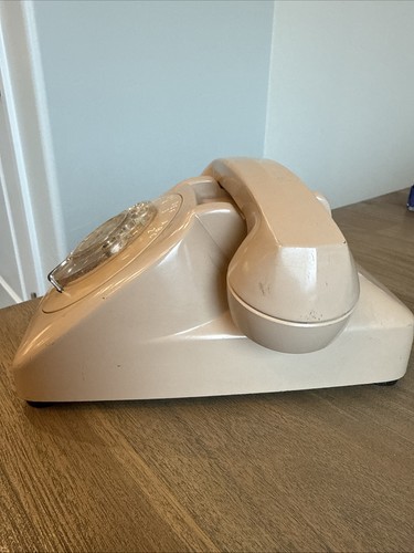 Dusty Rose Beige Automatico Elettrico Rotante Telefono Vintage, AS-IS - Foto 8 di 24