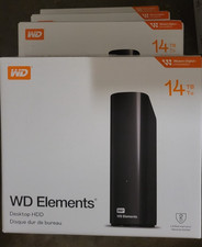 WD Elements 14TB External Hard Drive HDD Black USB 3.0 Desktop