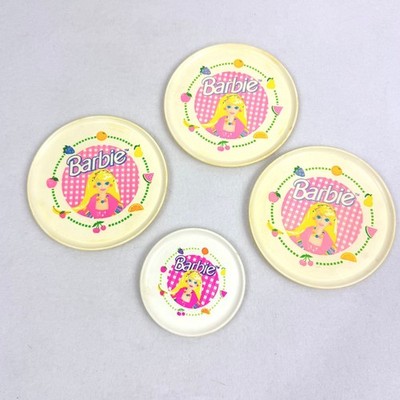 Chilton Globe Barbie Dishes Set of 4 Plates Vintage