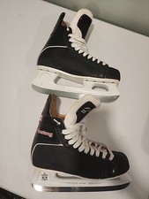CCM 205 Mustang SL-2500 Ice Hockey Skates Shoe Size 11 Black White Laces. S30