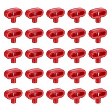 50pcs Pegboard U-hook Stop Locks, Plastic Peg Display Hook Locks, Red
