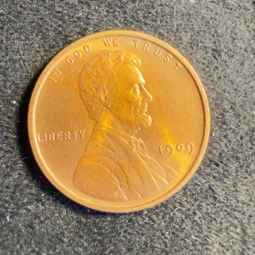 1909 VDB US Lincoln Cent 1c Penny BU (Semi Key) From Coin Original Roll cb601