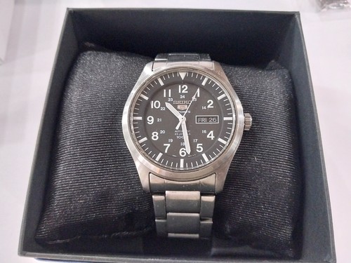 Seiko 5 Sports SNZ Automatic Analog Black Dial SNZG13J1 Men's Watch 42 mm - Zdjęcie 1 z 22