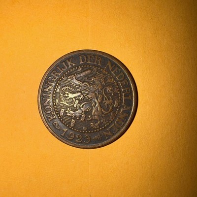 1929 Netherlands 2 1/2 Cent Coin