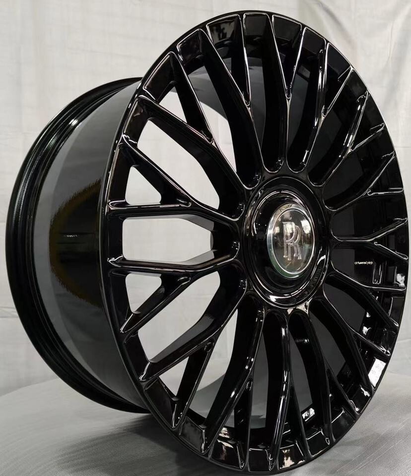 22" INCH ROLLS ROYCE RIMS CULLINAN GHOST PHANTOM FORGED BLACK WHEELS SET OF 4