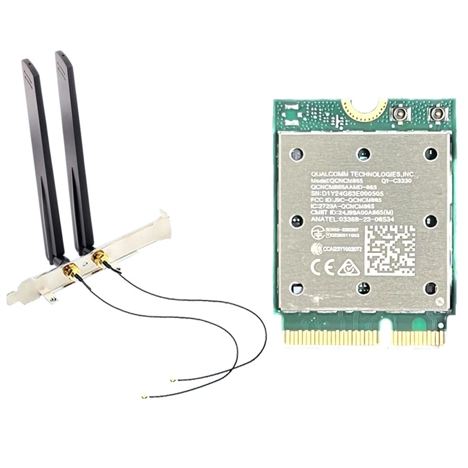 WiFi7 QCNCM865 2,4Gbps Bluetooth 5.4 WLAN für Win11 E9N67358